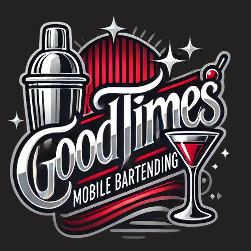 A logo for a mobile bar called good times